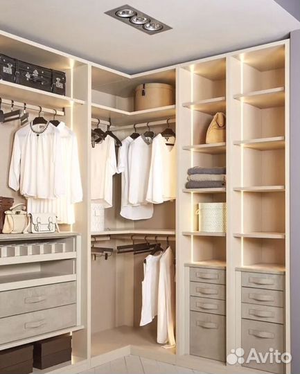 Гардеробная на заказ эксклюзивная