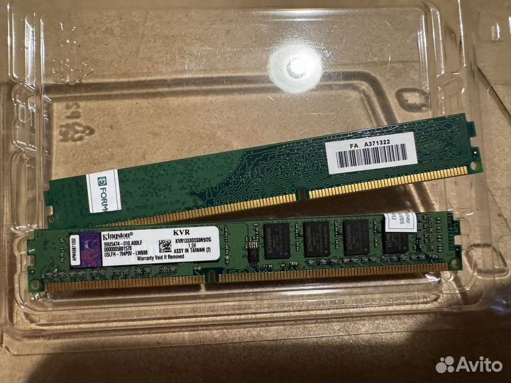 Оперативная память DDR3 4gb (2 планки по 2гб)