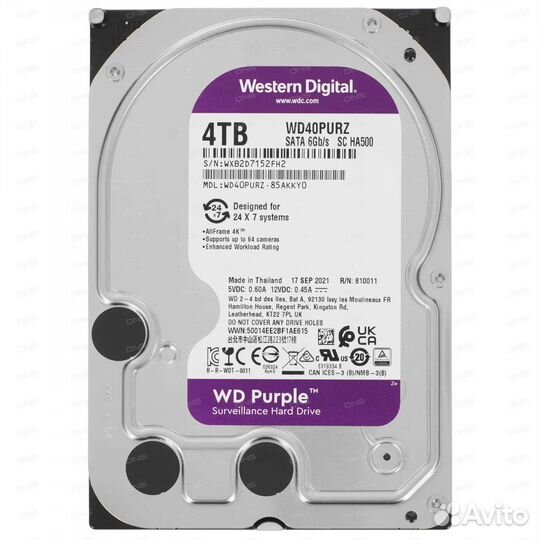 WD Purple 4tb 3.5