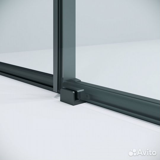 Душевая дверь Niagara Nova 110 NG-34-11AGR профиль графит/стекло прозрачное