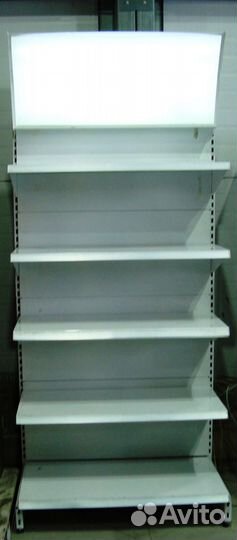 Стеллажи торговые с усилением передней стойкой