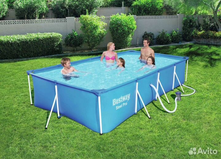 Каркасный прямоугольный бассейн