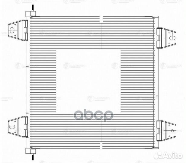 Радиатор кондиц. для а/м DAF XF (02) /XF 105 (0