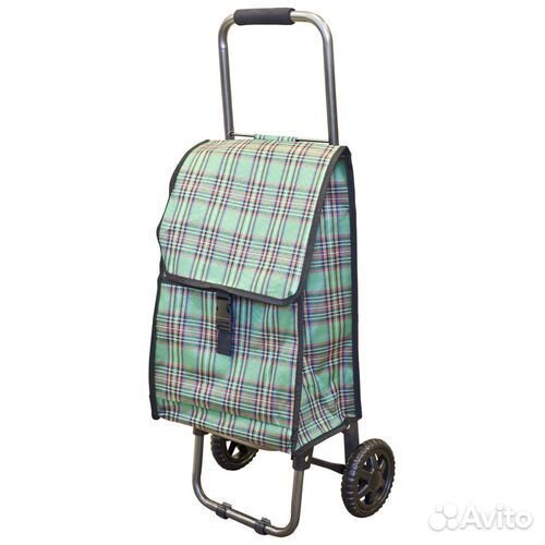 Тележка-сумка на колесах дачника металлическая