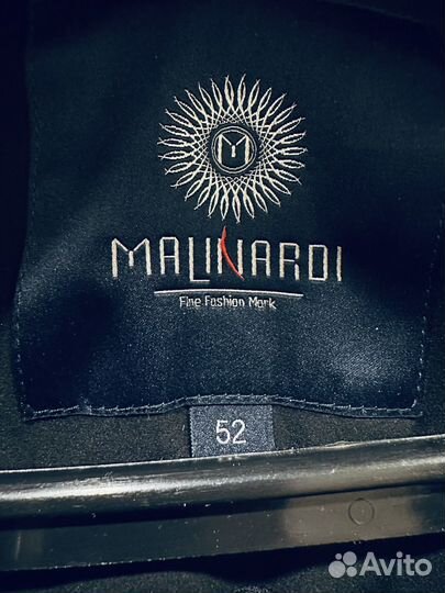 Malinardi Пуховик зимний мужской черный 52