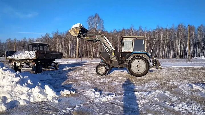 Услуги трактор мтз с ковш, отвал и щетка