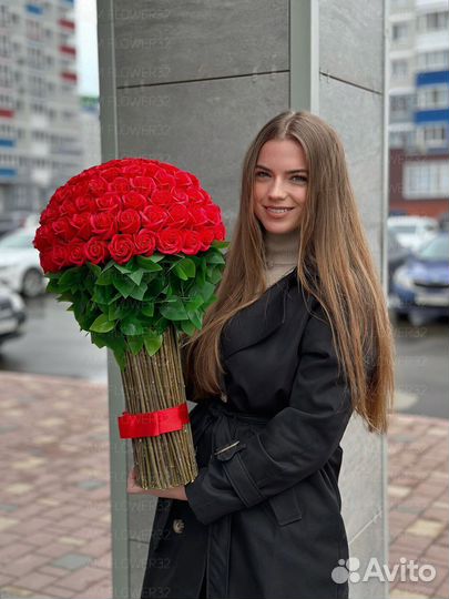 Шикарный букет роз 101, 45, 65, 85 с доставкой