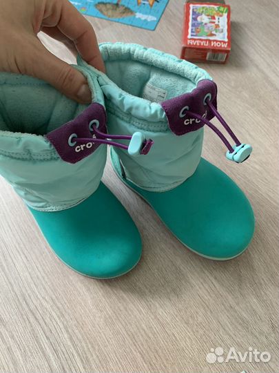 Резиновые сапоги осенние crocs c10 27 размер