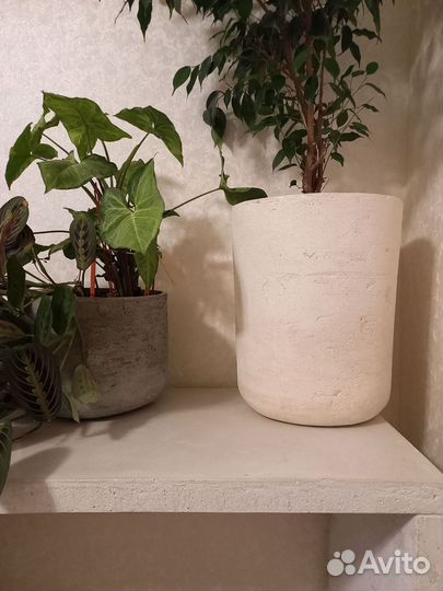 Вазоны, Горшки, Кашпо под заказ из бетона арт 117