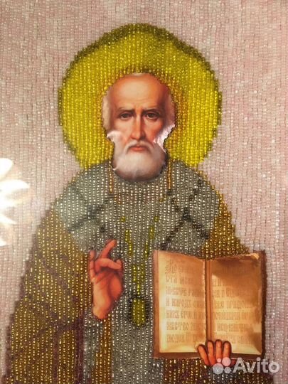 Икона вышитая бисером