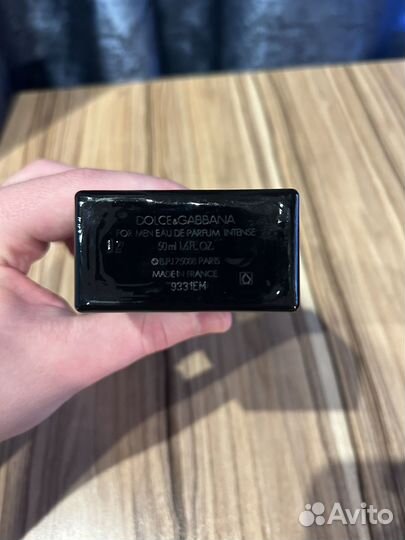 Dolche&Gabbana for men eau de parfum intense