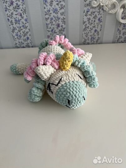 Плюшевая игрушка Единорог (ручная работа)