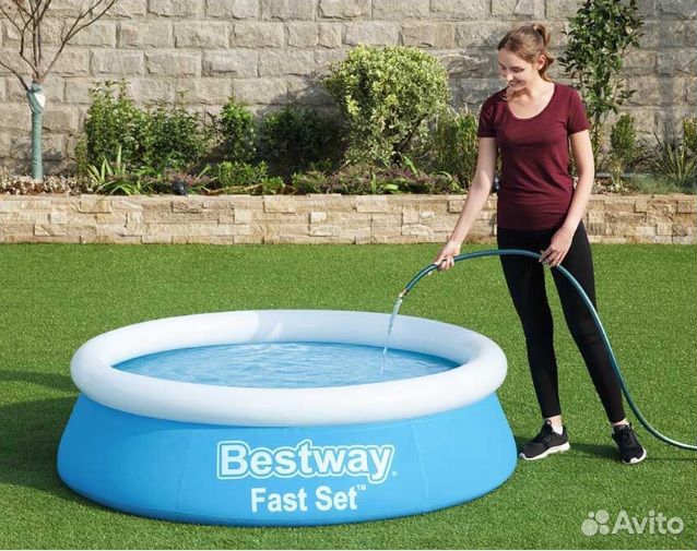 Бассейн детский надувной 57241 (152см х 38см)