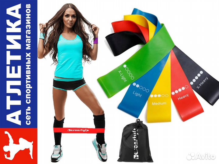 Фитнес Резинки Esonstyle набор 5 шт