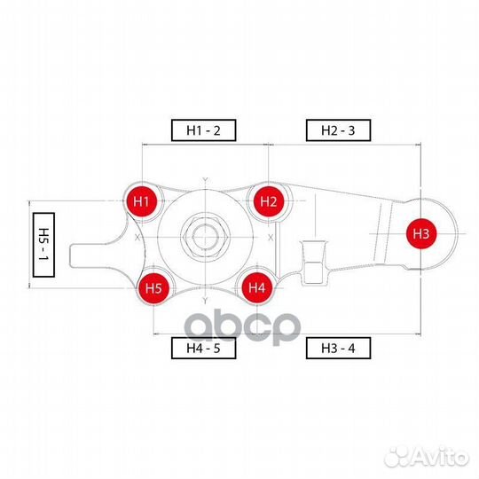 Шаровая опора нижняя FR toyota lite/townace 4WD