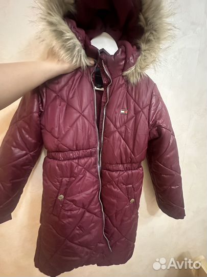 Пуховик для девочки 140
