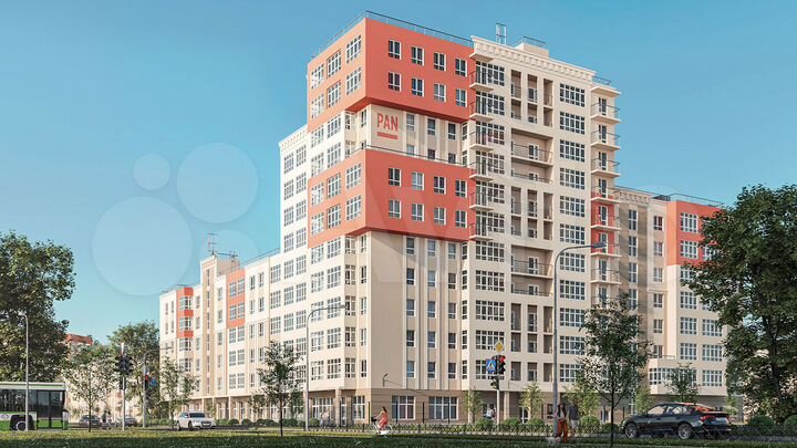3-к. квартира, 64,6 м², 3/8 эт.