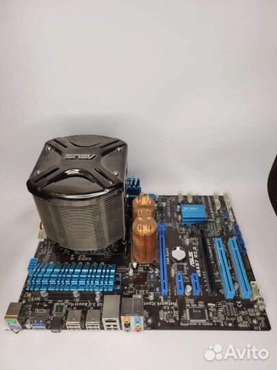Материнская плата, процессор, озу, кулер сборка