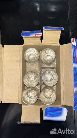 Рюмки стеклянные набор 6 штук