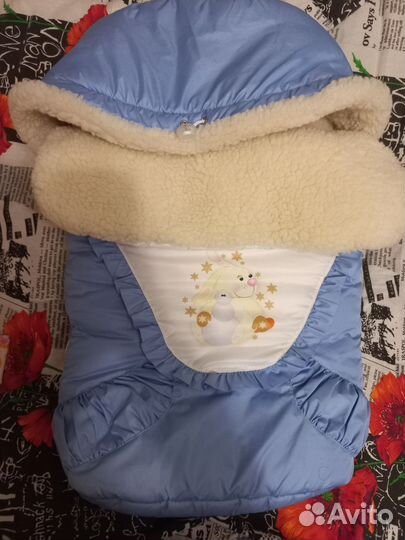 Зимний конверт в коляску