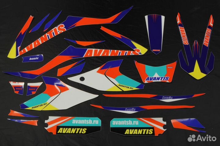 Комплект наклеек pitbike Avantis Basic (Характерис