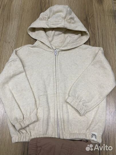 Next комплект зип худи + джоггеры 98р