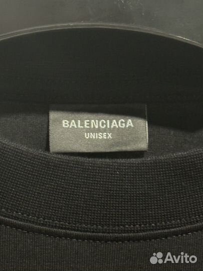 Balenciaga Burning Unity Black футболка