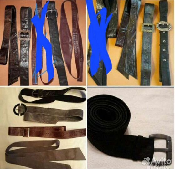 Пояса/ремни кожа,нубук, новые
