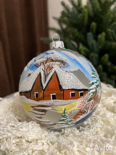 Ёлочный новогодний Шар Родной Дом Польша