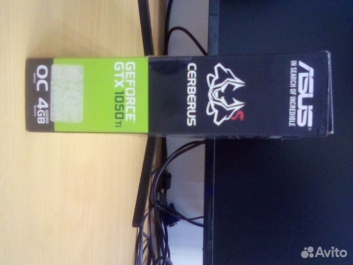 Коробка от видеокарты Asus GeForce GTX 1050 Ti 4гб