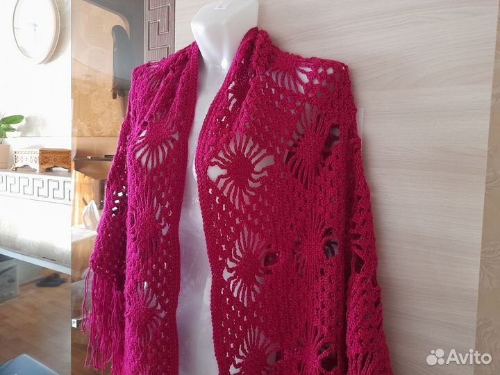 Вязаный платок шаль