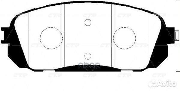 Старый номер ckkk-37) Колодки тормозные GK0543