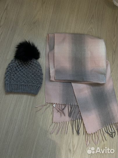 Женский шарф и шапка