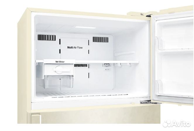 Холодильник LG GN-H702hehu бежевый