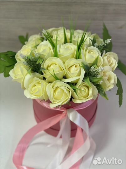 Букет из мыльных роз