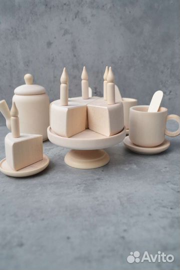 Детская деревянная посуда