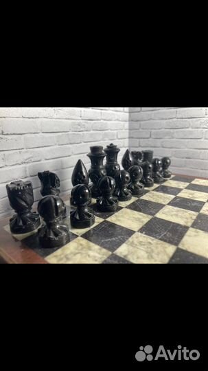 Шахматы из камня ручной работы