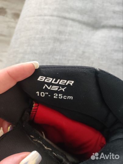 Краги хоккейные размер 10 bauer nsx