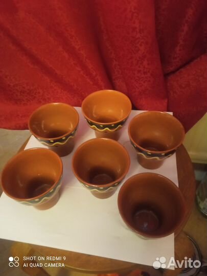 Стаканы из глины СССР