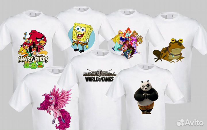 Печать на футболках, кружках, шопперах