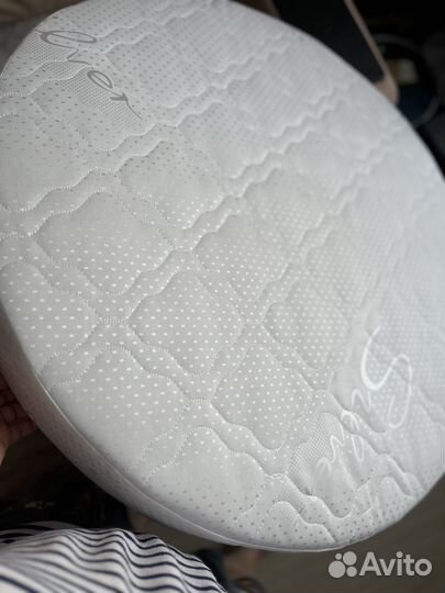 Матрасик для новорожденных в круглую кроватку