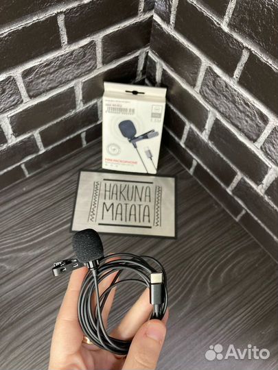 Петличный микрофон Type-C