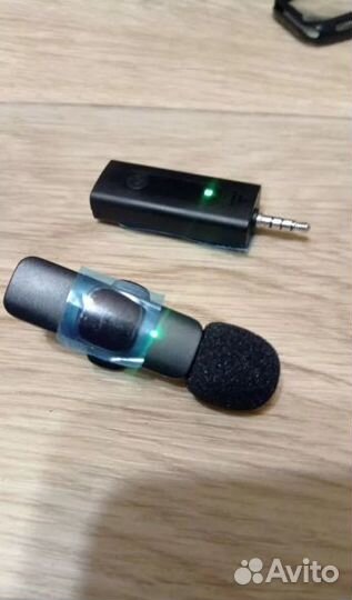 Микрофон петличный беспроводной для телефона+пк