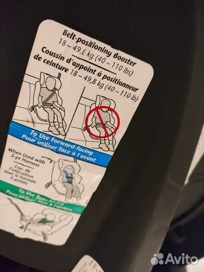 Детское автокресло evenflo platinum 18-49 кг