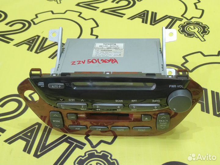 Магнитола Toyota Vista ZZV50 1ZZ-FE 2002.07