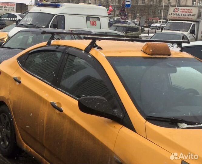 Багажник на крышу hyundai solaris