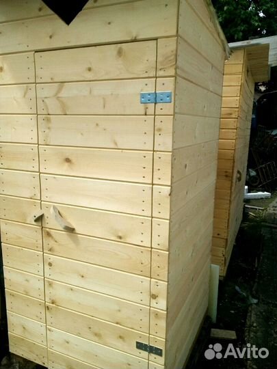 Туалет,Душ из дерева