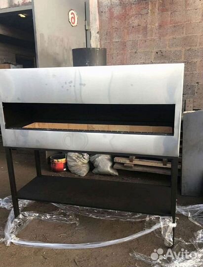 Мангал для кафе кирпичный с куполом