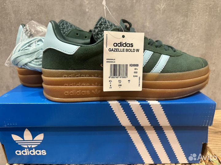 Кроссовки adidas gazelle bold женские новые