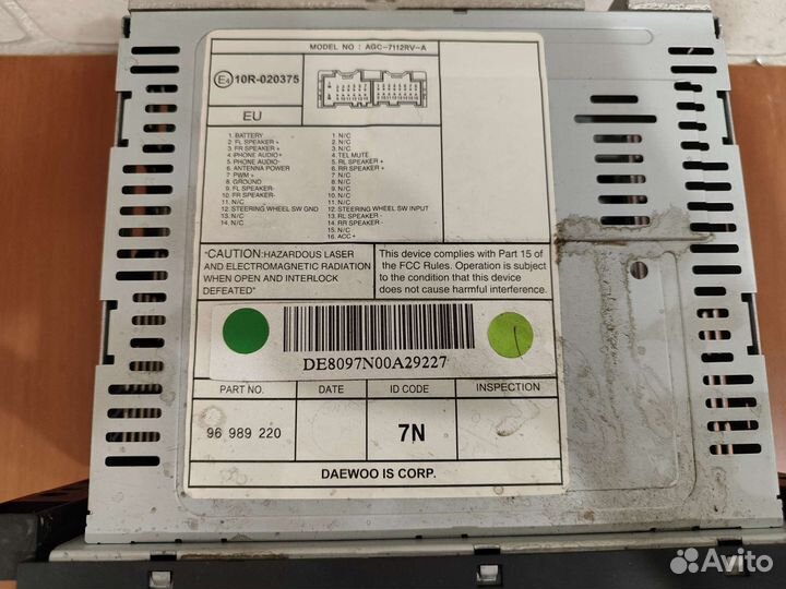 Магнитола chevrolet aveo т250